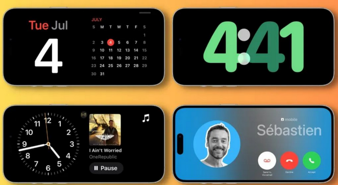 永福苹果手机维修分享iOS17横屏充电待机显示有什么好处 