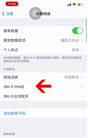 永福苹果14维修网分享如何给iPhone14的SIM卡设置密码 