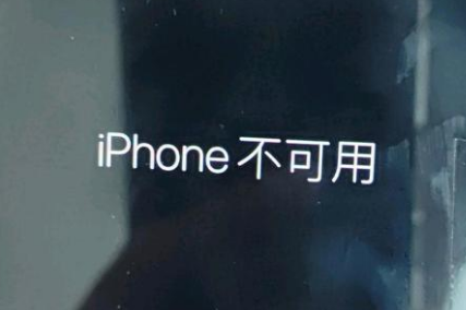 永福苹果服务网点分享锁屏界面显示“iPhone 不可用”如何解决 